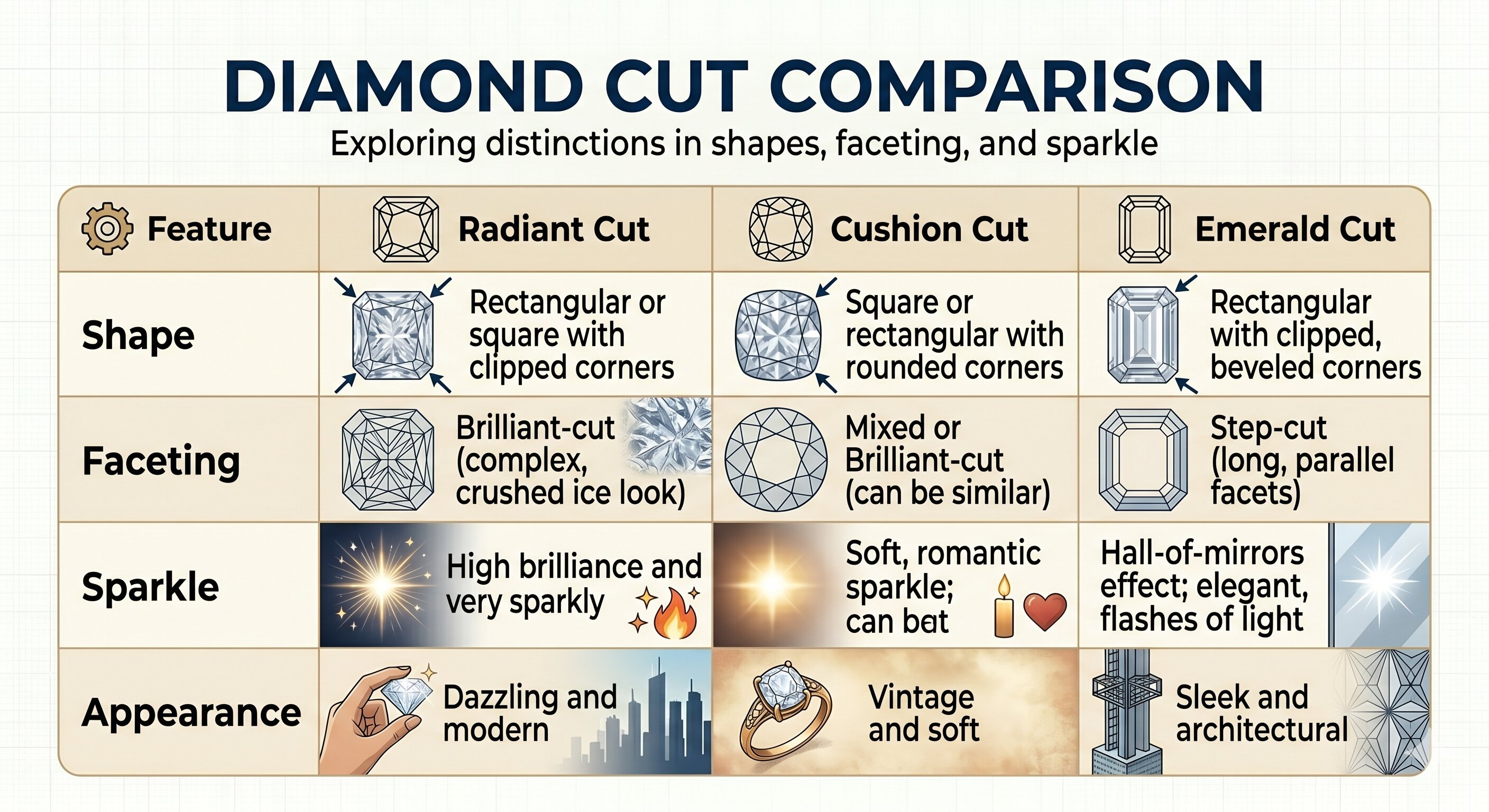 Diamond cut comparsion